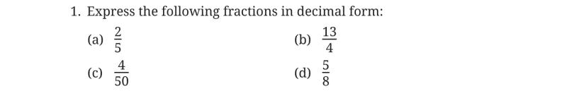Question 1