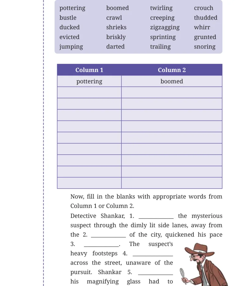 Question I table