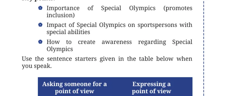 Question I table