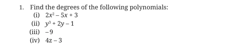Question 1